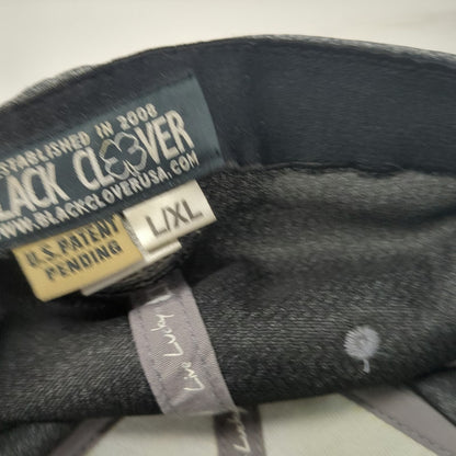 Black Clover Baseball Cap Gray XL Topgolf Las Vegas Live Lucky Memory Fit Hat