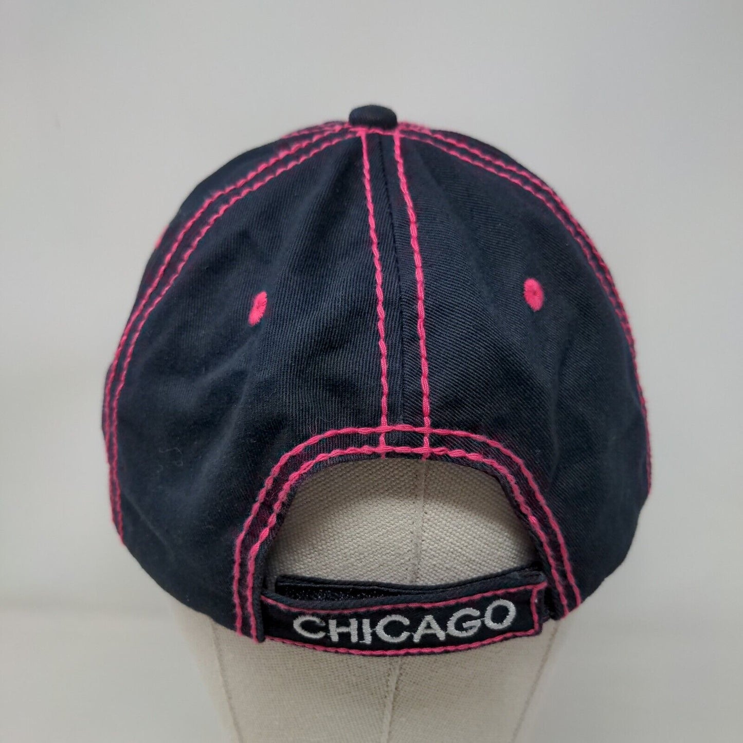 Chicago IL Strapback Hat Multicolor OSFA Adjustable Embroidered 6 Panel
