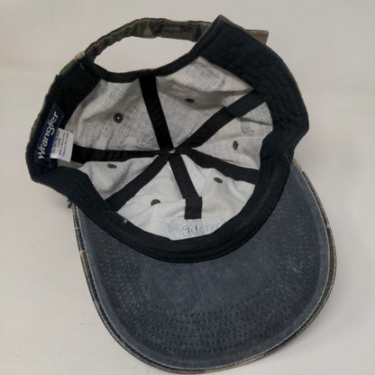 Wrangler Slideback Hat Camouflage OSFM Adjustable Embroidered Vented Holes