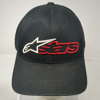 Alpinestars Baseball Cap Black XL Flexfit Embroidered Logo Stretch Fit Hat Moto