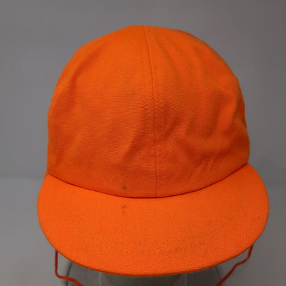 Thinsulate Fitted Hat Orange Large Ear Flap Chin Stap Solid Blank
