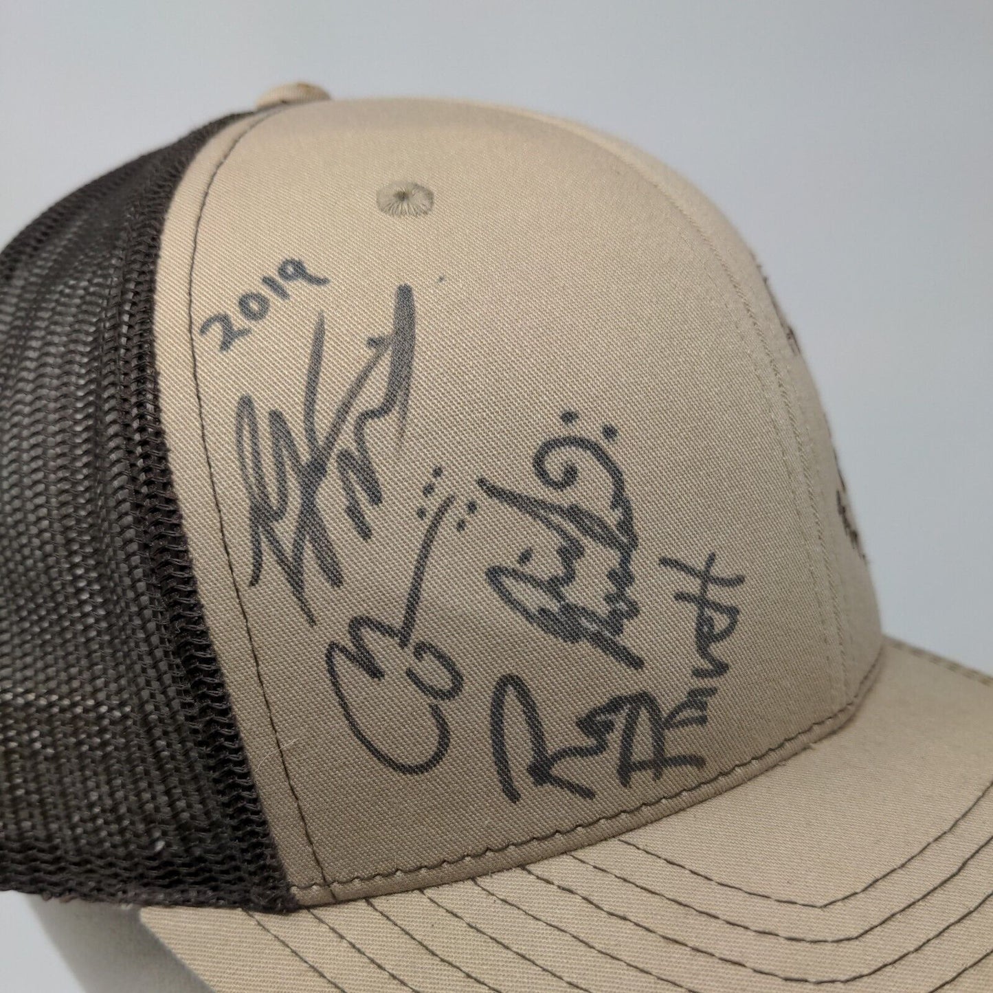 Cody Cattle Company Snapback 112 Trucker Hat Tan OSFA Mesh Back Richardson