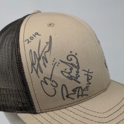 Cody Cattle Company Snapback 112 Trucker Hat Tan OSFA Mesh Back Richardson