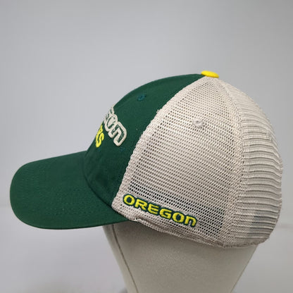 Captivating Headwear Oregon Ducks NCAA Trucker Hat Green One Size Snapback Mesh
