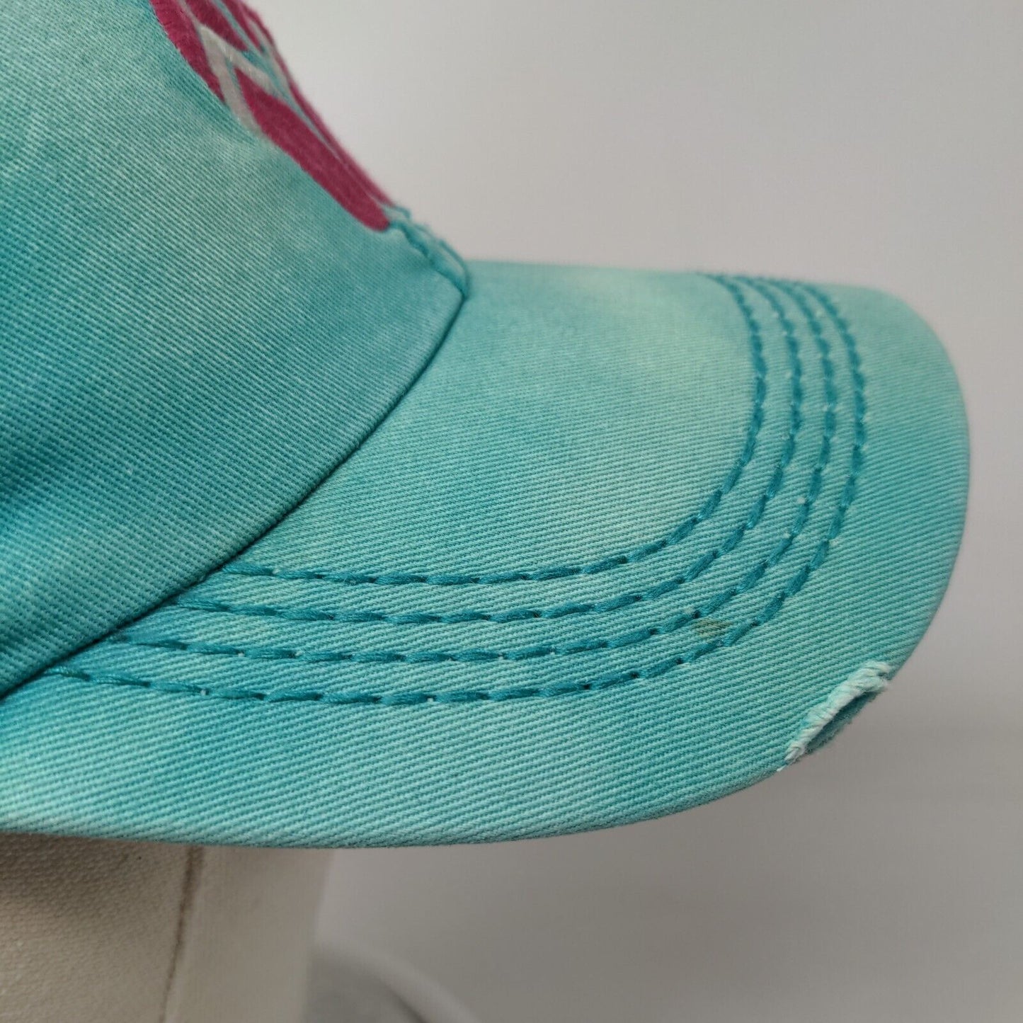 Life Is Good Flip Flops Slideback Hat Greenish-Blue One Size Embroidered