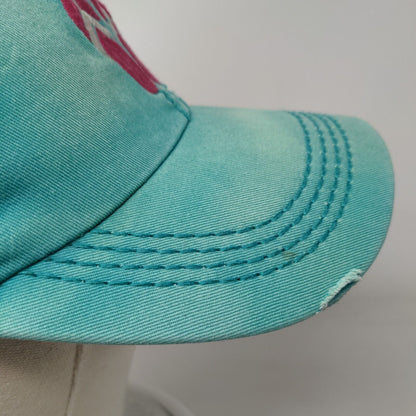 Life Is Good Flip Flops Slideback Hat Greenish-Blue One Size Embroidered