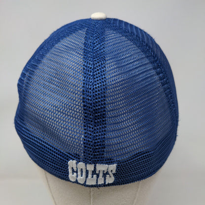 NFL Team Apparel Indianapolis Colts Fitted Mesh Back Hat Blue OS Embroidered