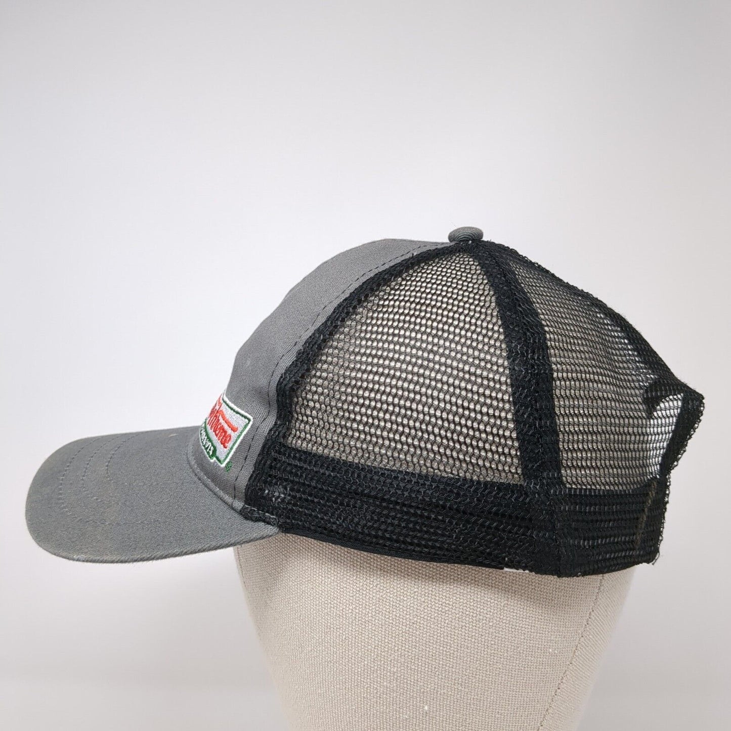 Krispy Kreme Doughnuts Snapback Trucker Hat Gray One Size Mesh Back 6 Panel