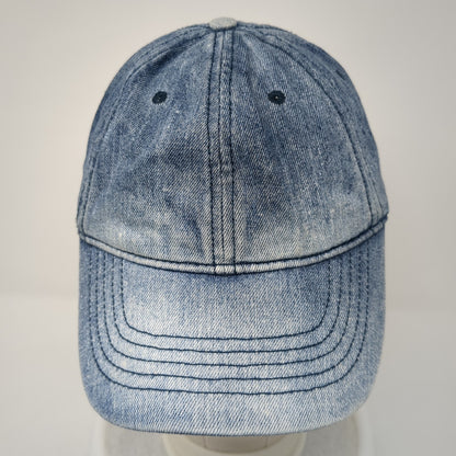 Unbranded Slideback Hat Blue One Size Adjustable Lightweight Denim Blank