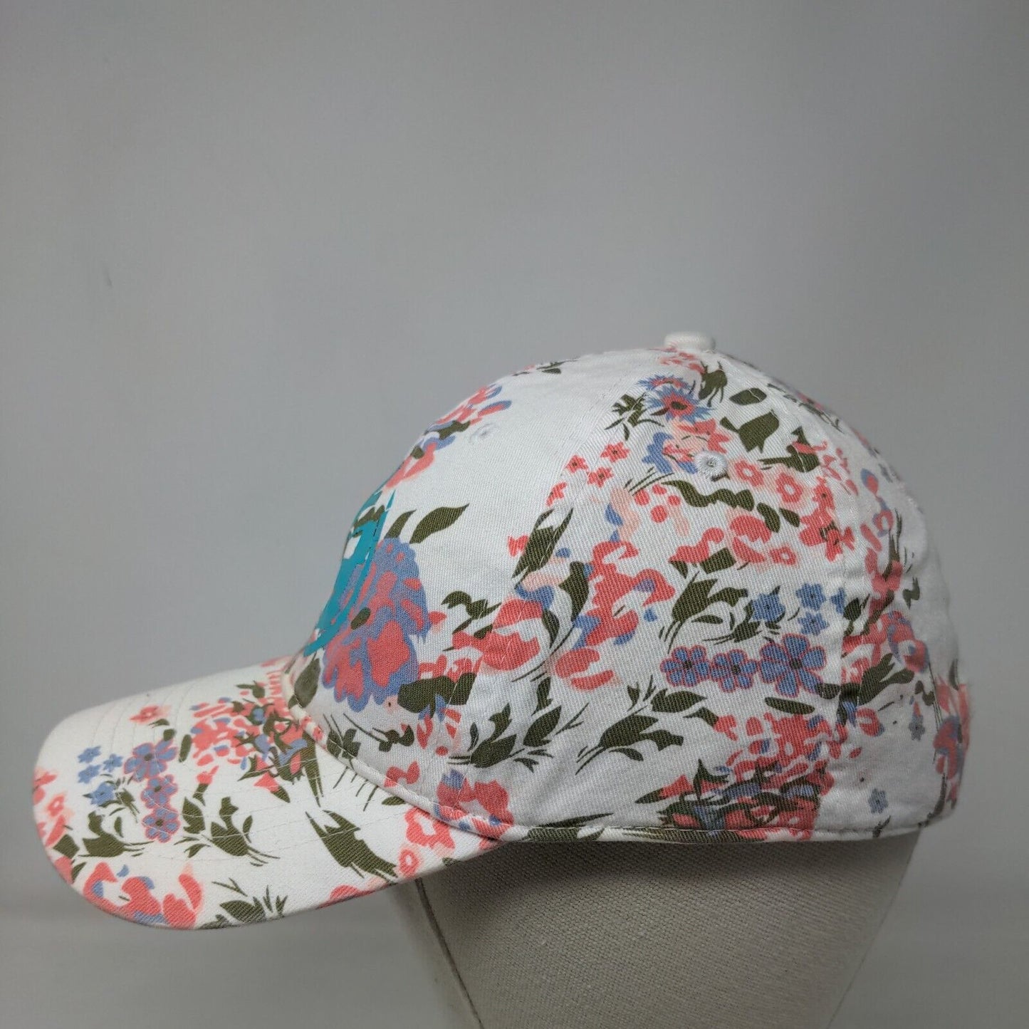 Unbranded Strapback Hat Multicolor OSFM Adjustable Floral Vented Holes 6 Panel