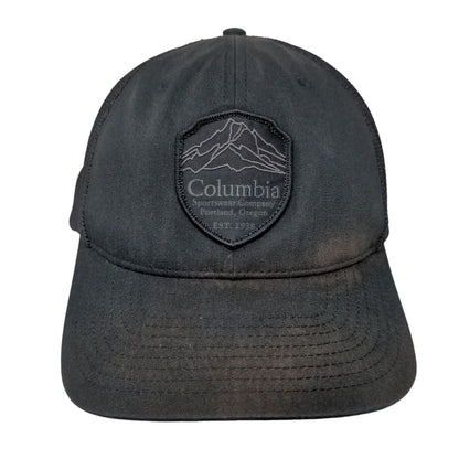 Columbia Patch Fitted Mesh Back Trucker Hat Black Large/XL 6 Panel