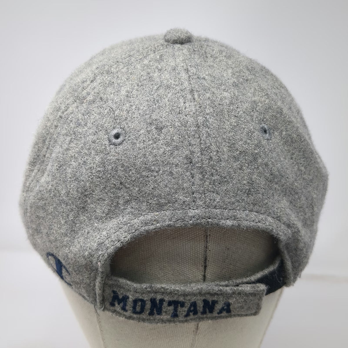 Champion Baseball Cap Gray One Size Yellowstone Montana Wool Strapback Hat