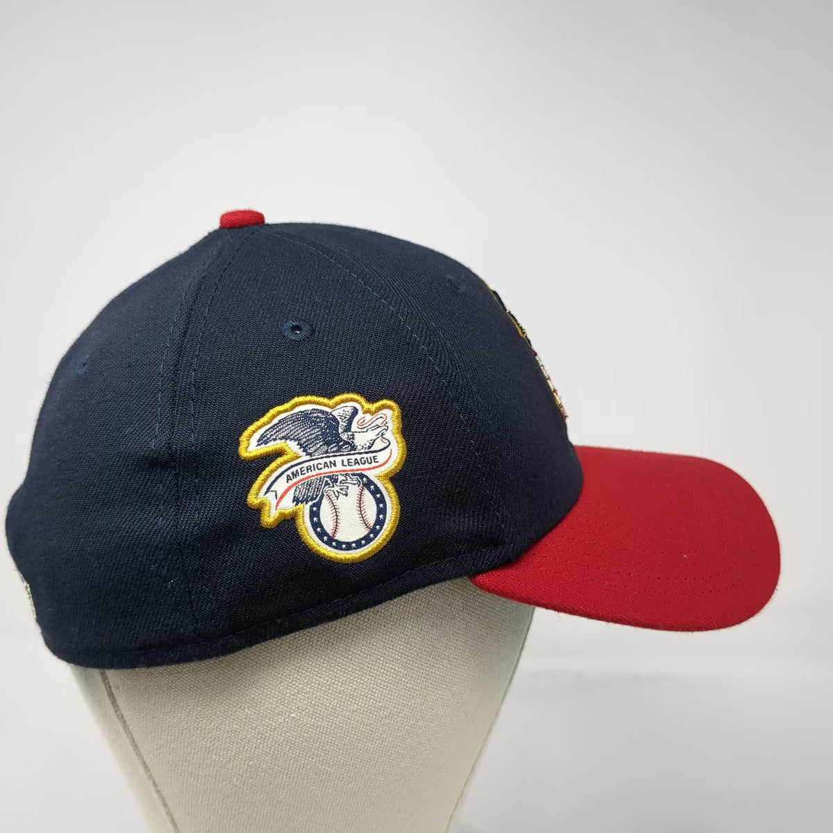 New Era New York Yankees MLB Baseball Cap Blue Red M 39THIRTY Side Patch Logo