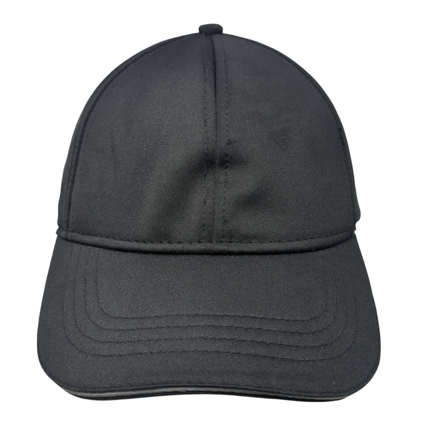 Unbranded Slideback Baseball Cap Black One Size Adjustable 6 Panel Blank