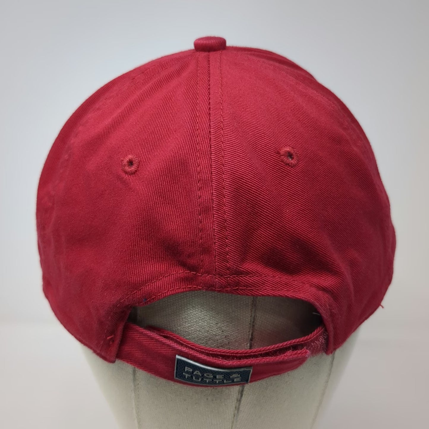 Page & Tuttle Baseball Cap Red One Size Augustine 1995 Golf Club Embroidered Hat
