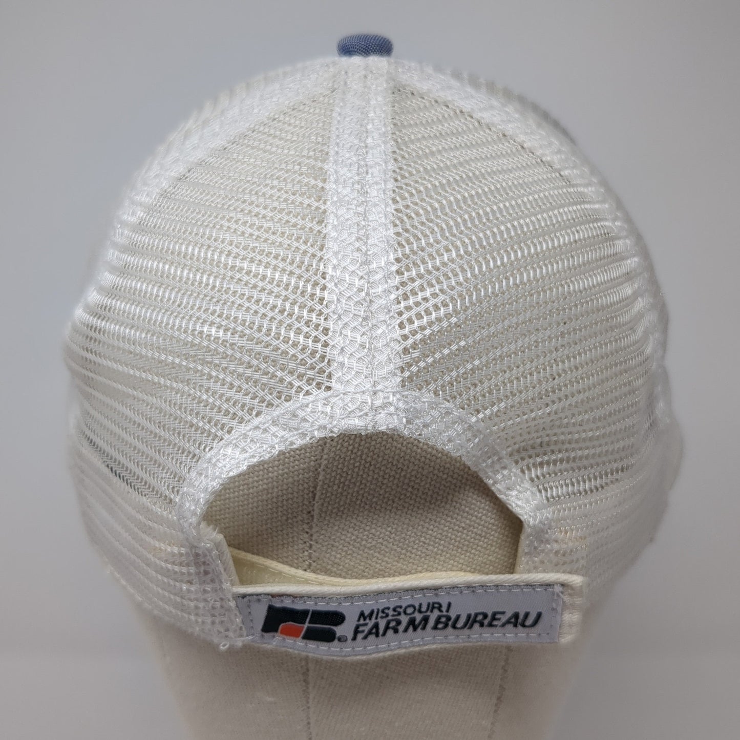 Missouri Farm Bureau Strapback Hat Blue One Size Mesh Back Stylemaster