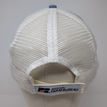 Missouri Farm Bureau Strapback Hat Blue One Size Mesh Back Stylemaster