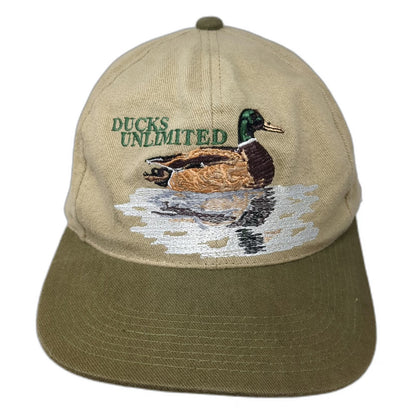 Dorfman Pacific Ducks Unlimited Snapback Hat Beige One Size Mallard Green Brim
