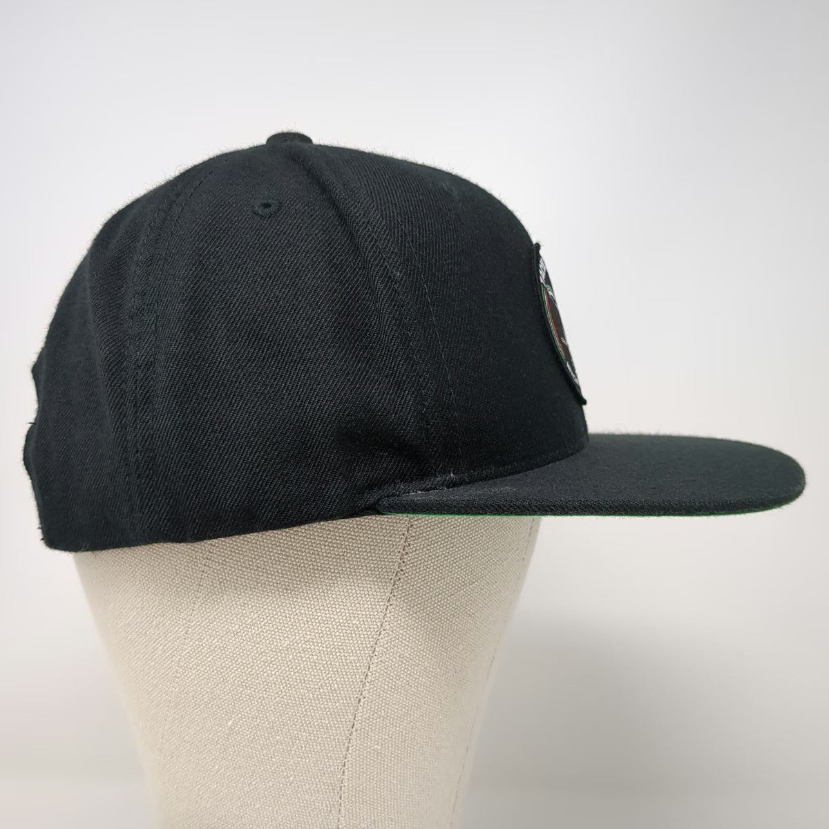 Sport-Tek Snapback Hat Black One Size Tacos Patron Mexican Grill Seafood Patch