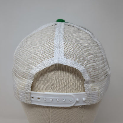 I Love Beer Clover Lucky Snapback Trucker Hat Green One Size Mesh Back