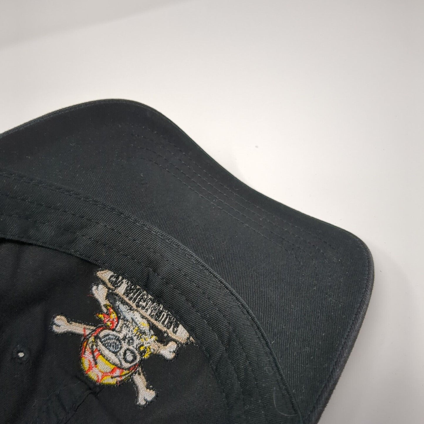 St. Augustine Strapback Hat Black One Size Adjustable Embroidered 6 Panel Sherry