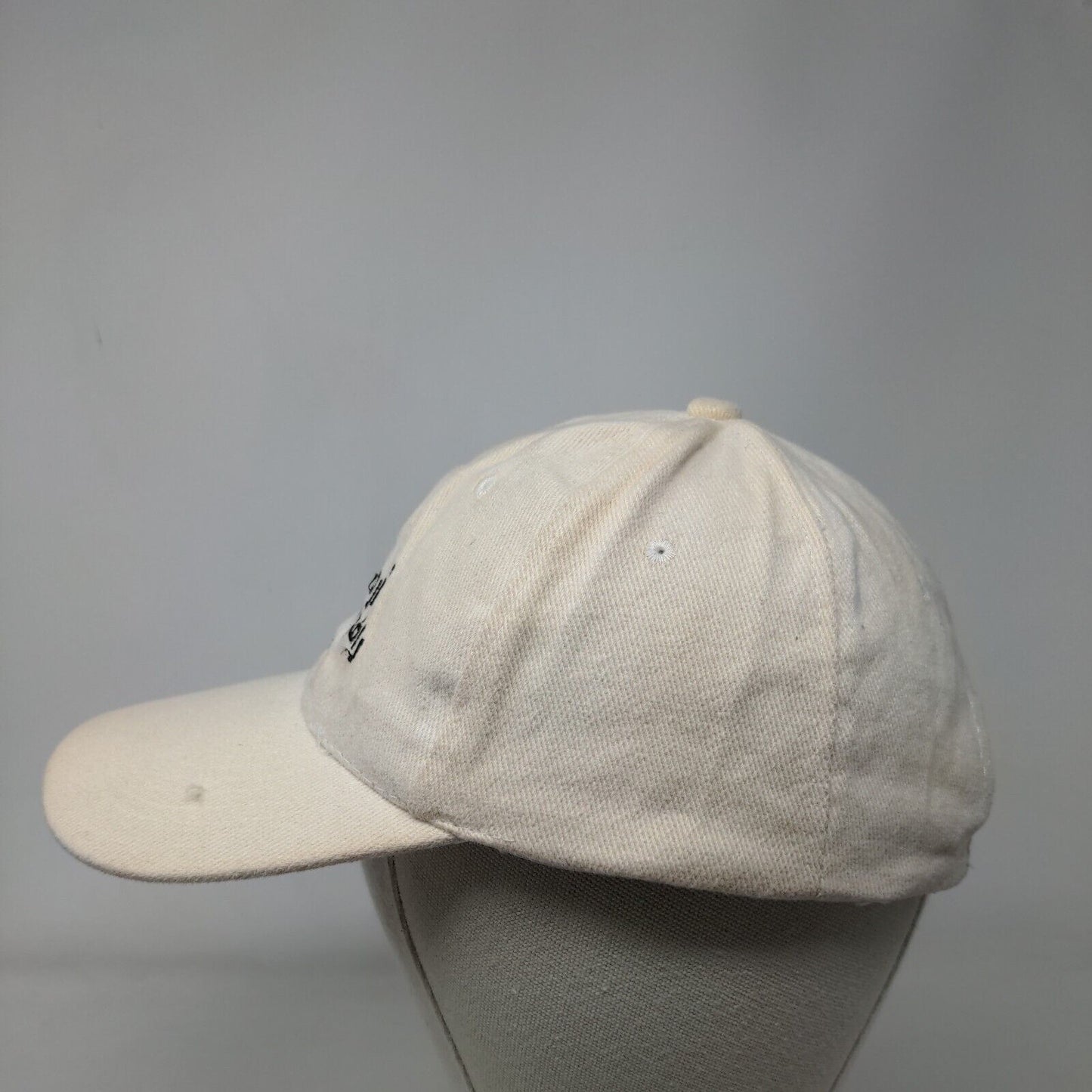 Rama Consulting & International Strapback Hat Cream One Size Adjustable Cotton