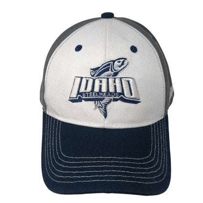 Melonwear Idaho Steelheads Hat Baseball Cap Gray White Blue One Size Hockey Fish