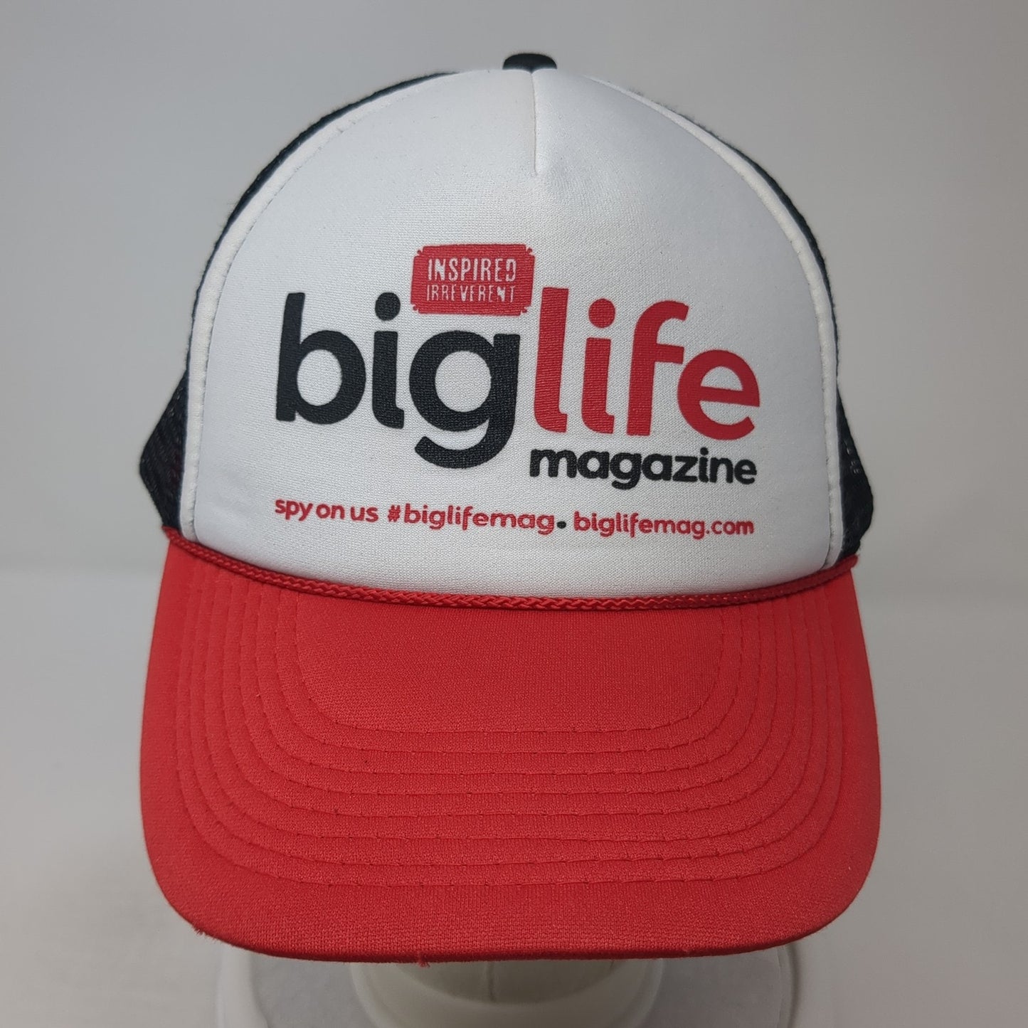 BigLife Magazine Snapback Mesh Back Trucker Hat Multi One Size Otto