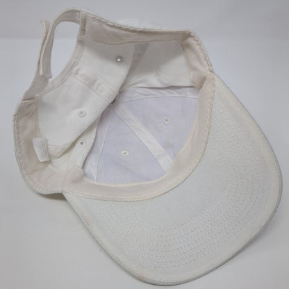 Unbranded Strapback Hat Arctic White One Size Adjustable 6 Panel Blank