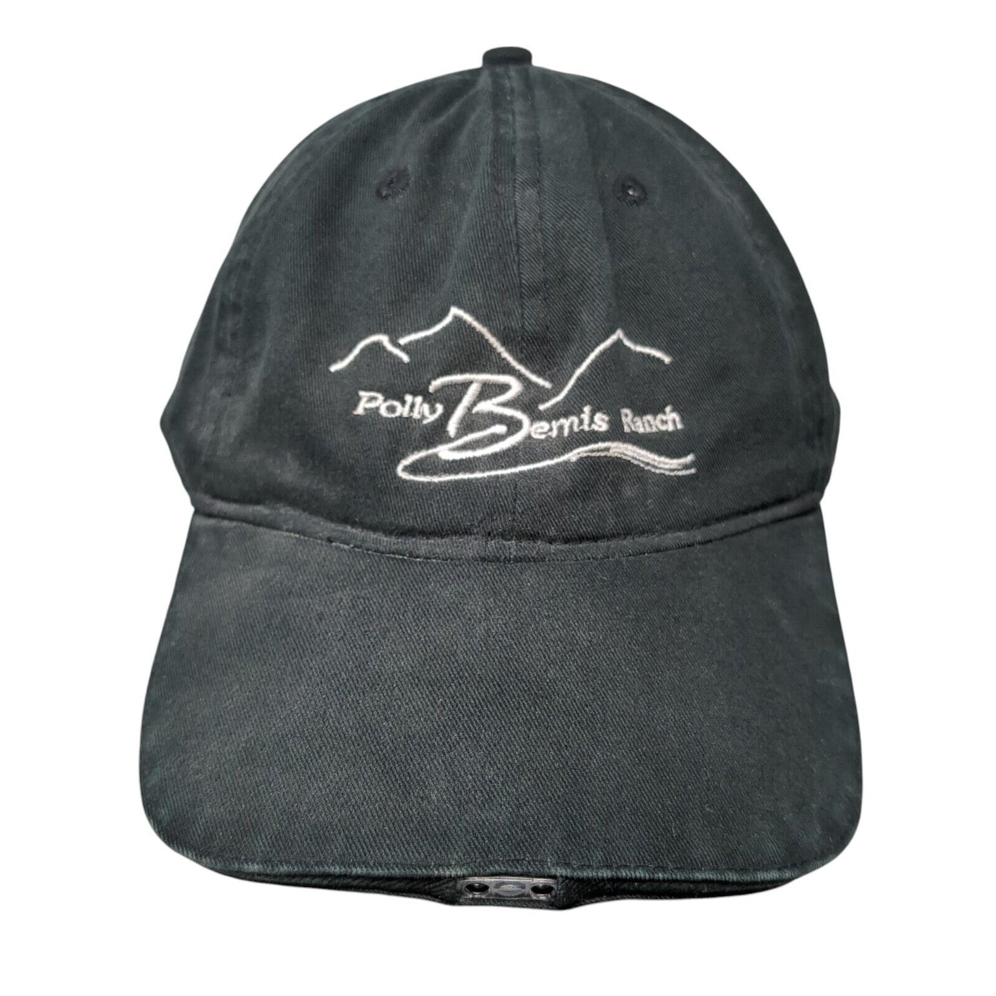 Polly Bemis Ranch Strapback Hat Black One Size Adjustable Torch Cap Outdoor Cap