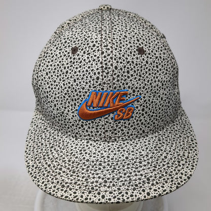 Nike Baseball Cap One Size White Black Safari Print Fitted Logo Skate Board Hat