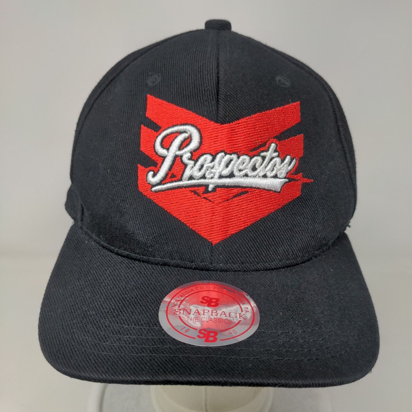 Prospectos Snapback Hat Black One Size Adjustable Embroidered 6 Panel