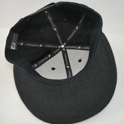 X Snapback Hat Black One Size Adjustable Embroidered 6 Panel Quanhaigou