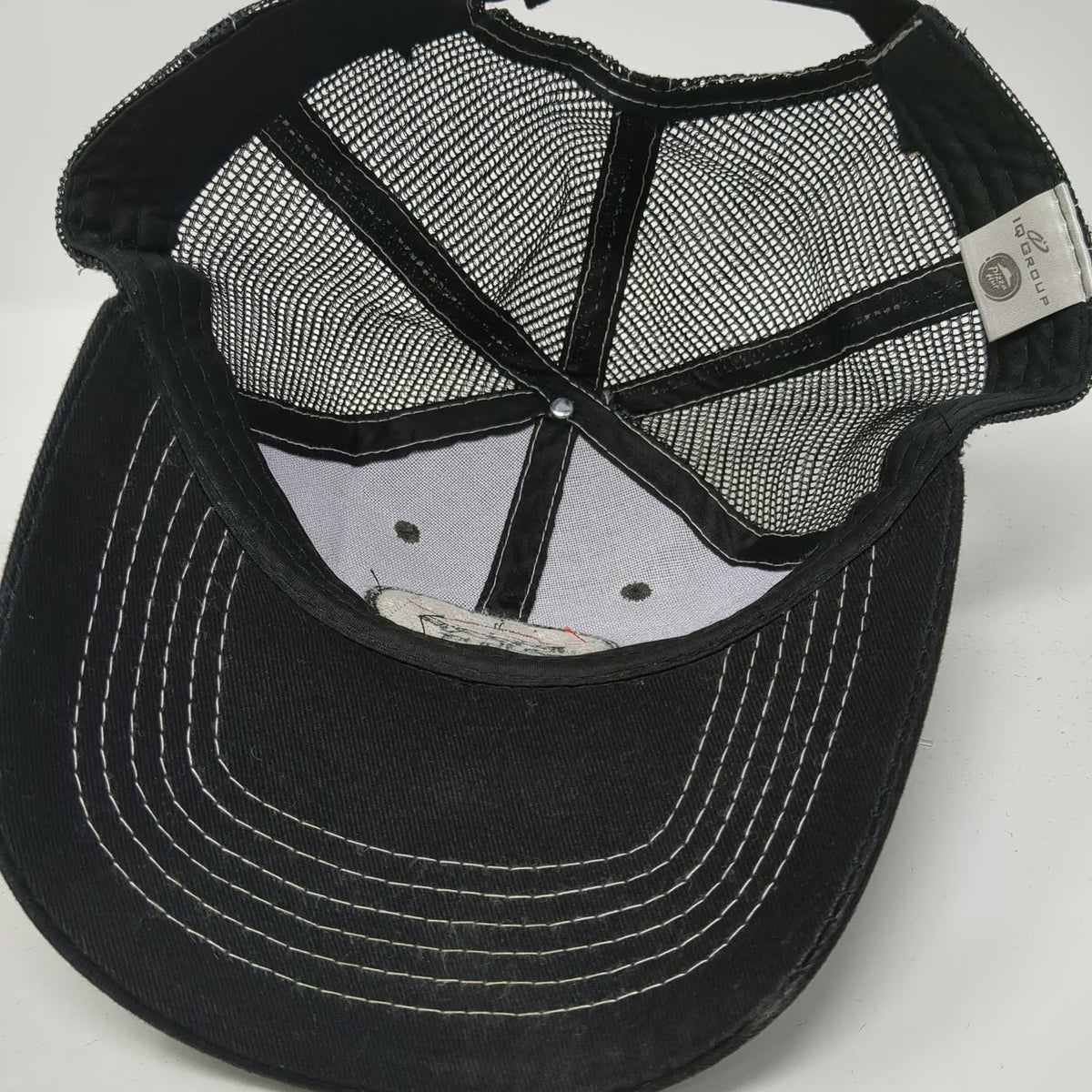 IQ Group Pizza Hut Black One Size Baseball Cap Hat Mesh Strapback Patch Stitch