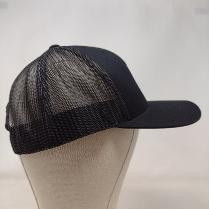 InPhone Snapback Mesh Back Trucker Hat Black OSFA Embroidered Yupoong