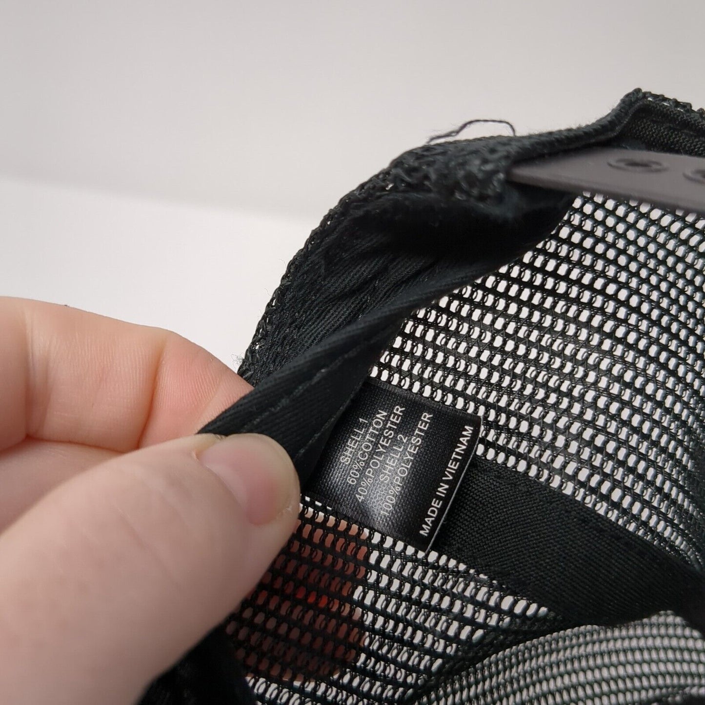 Richardson Snapback Trucker Hat Black OS Adjustable Mesh Back 6 Panel Blank