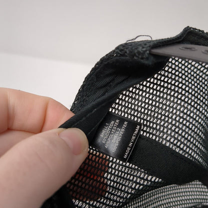 Richardson Snapback Trucker Hat Black OS Adjustable Mesh Back 6 Panel Blank