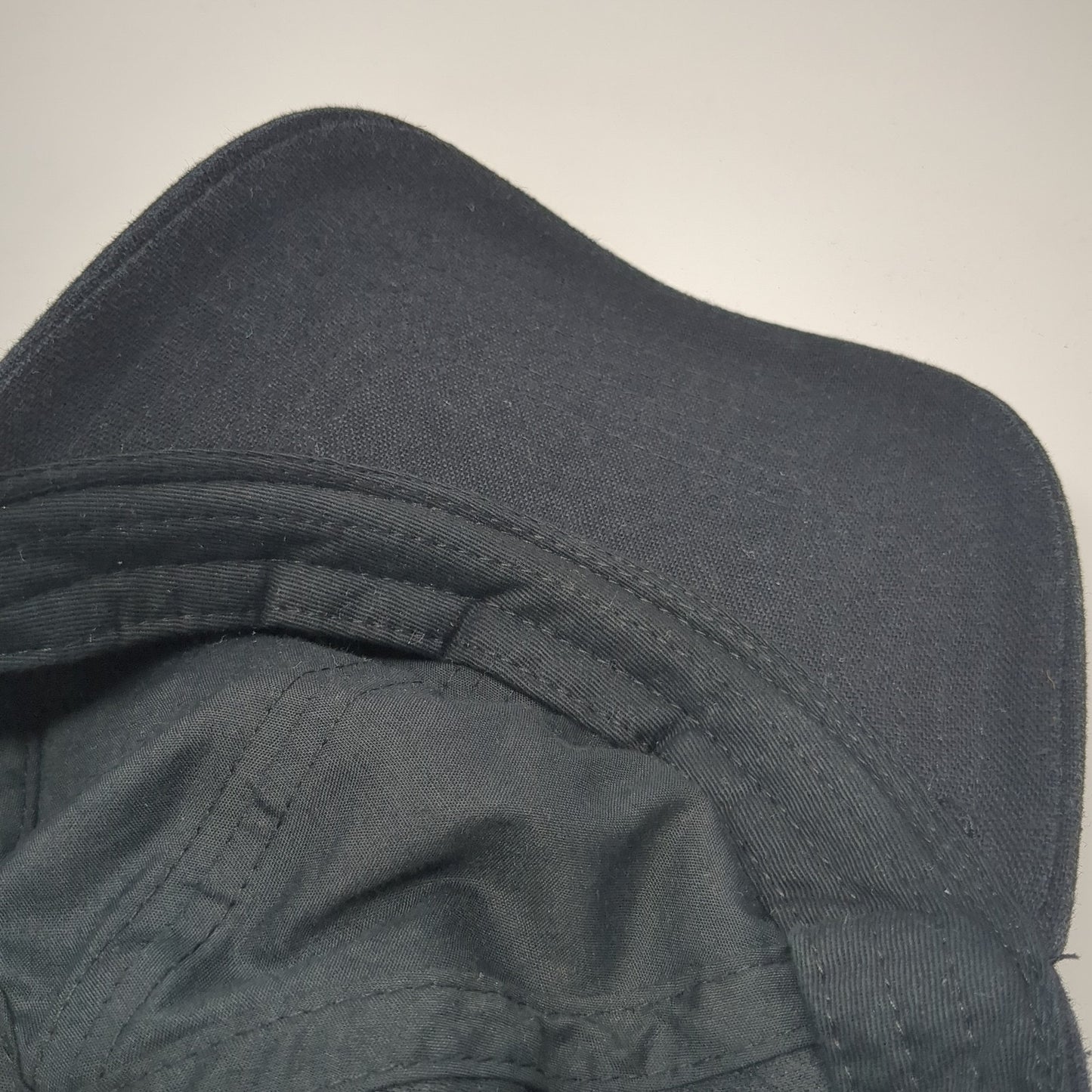 Unbranded Slideback Hat Black One Size Adjustable Vented Holes 6 Panel Blank