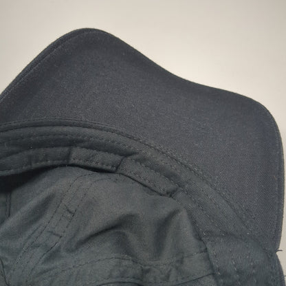 Unbranded Slideback Hat Black One Size Adjustable Vented Holes 6 Panel Blank