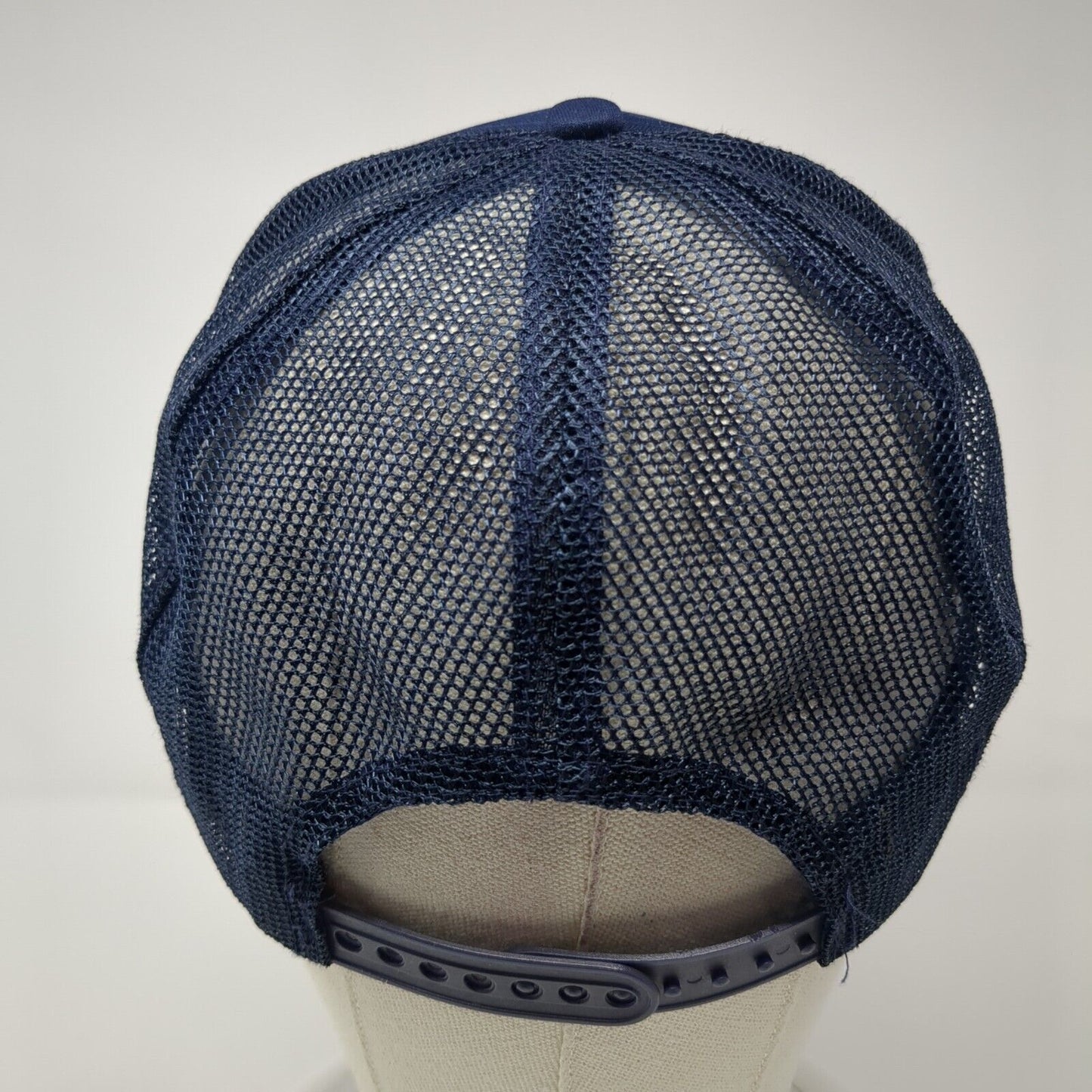 Riverboat Casino Snapback Rope Trucker Hat Blue One Size Mesh Back