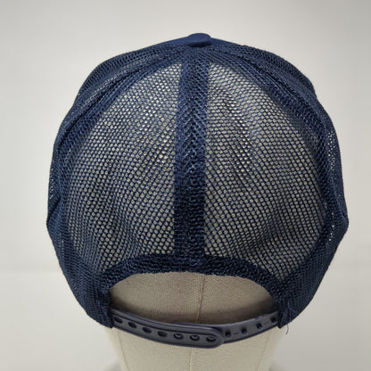 Riverboat Casino Snapback Rope Trucker Hat Blue One Size Mesh Back