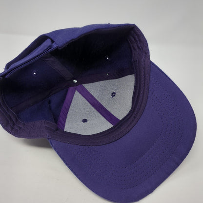 Unbranded Strapback Hat Purple One Size Adjustable 6 Panel Blank Solid