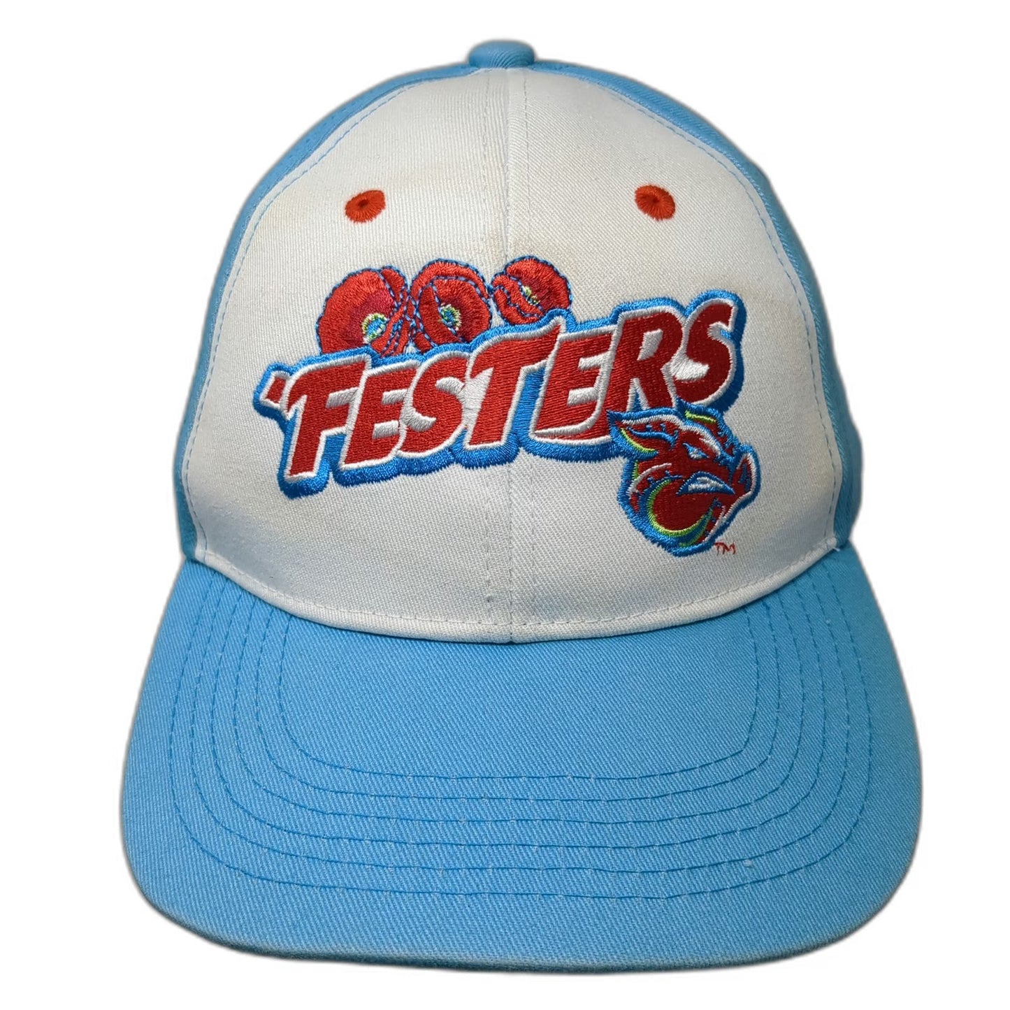 Melonwear Festers Service Electric Blue Baseball Cap One Size Hat Strap Iron Pig