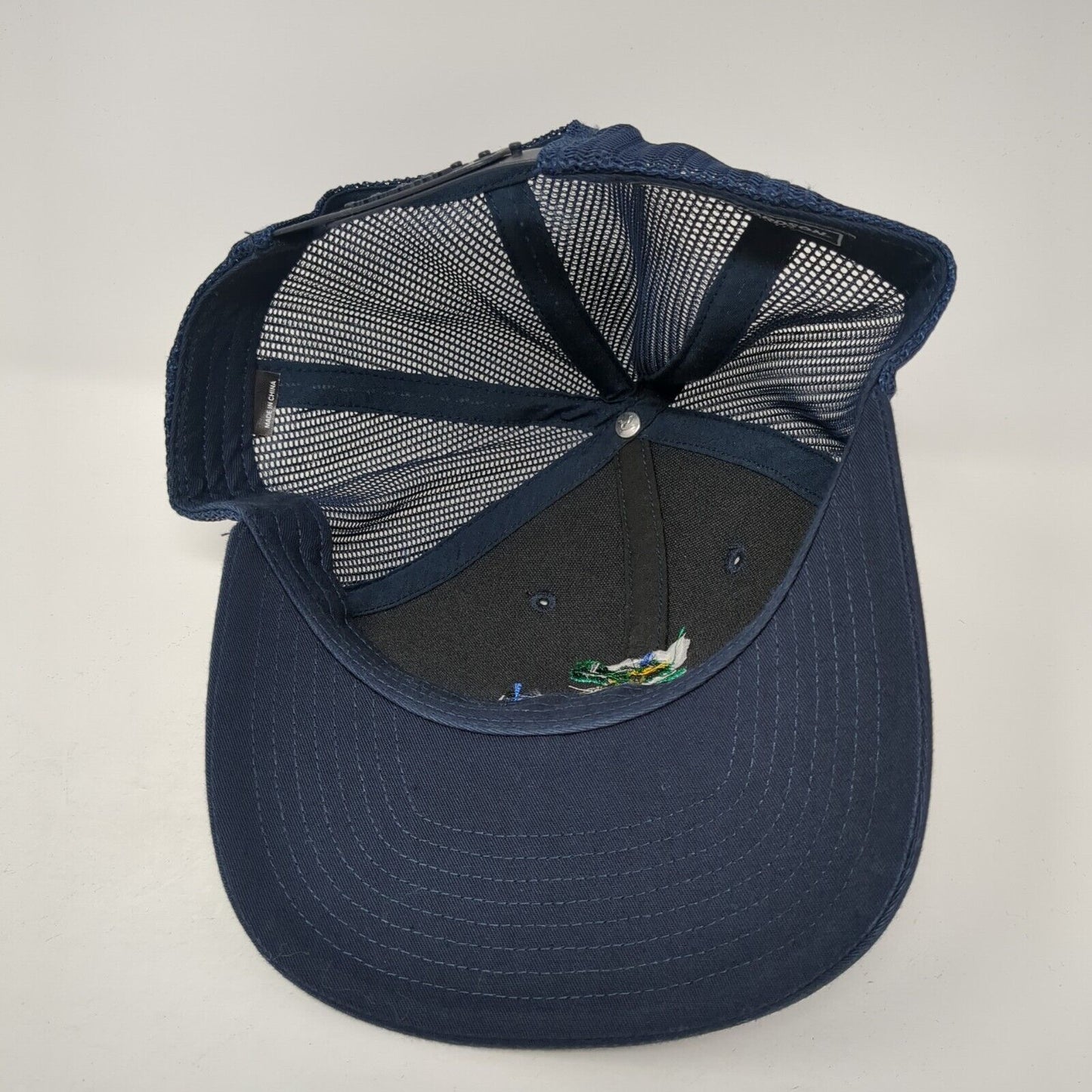 Action Gator Tire And Auto Repair Snapback Trucker Hat Blue One Size