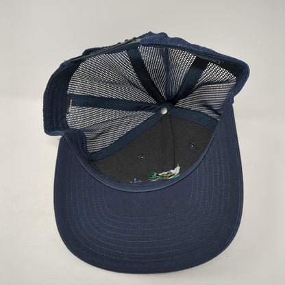 Action Gator Tire And Auto Repair Snapback Trucker Hat Blue One Size