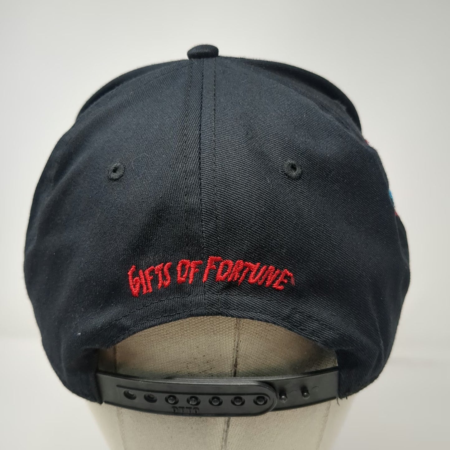 Gifts of Fortune 5 Panel Black One Size Hat Skull Headdress Snapback Warriors