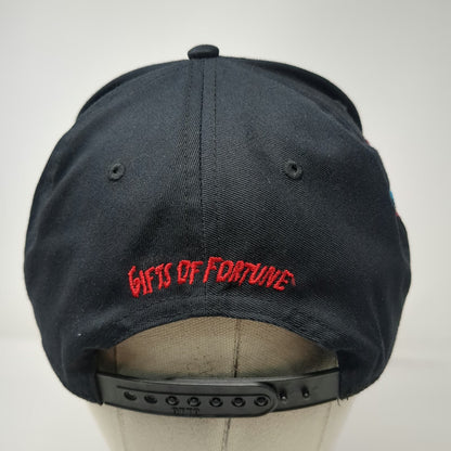 Gifts of Fortune 5 Panel Black One Size Hat Skull Headdress Snapback Warriors