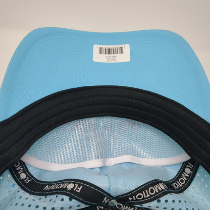 Rum Club Flomotion Snapback Cap Blue One Size Adjustable Mesh Back 6 Panel