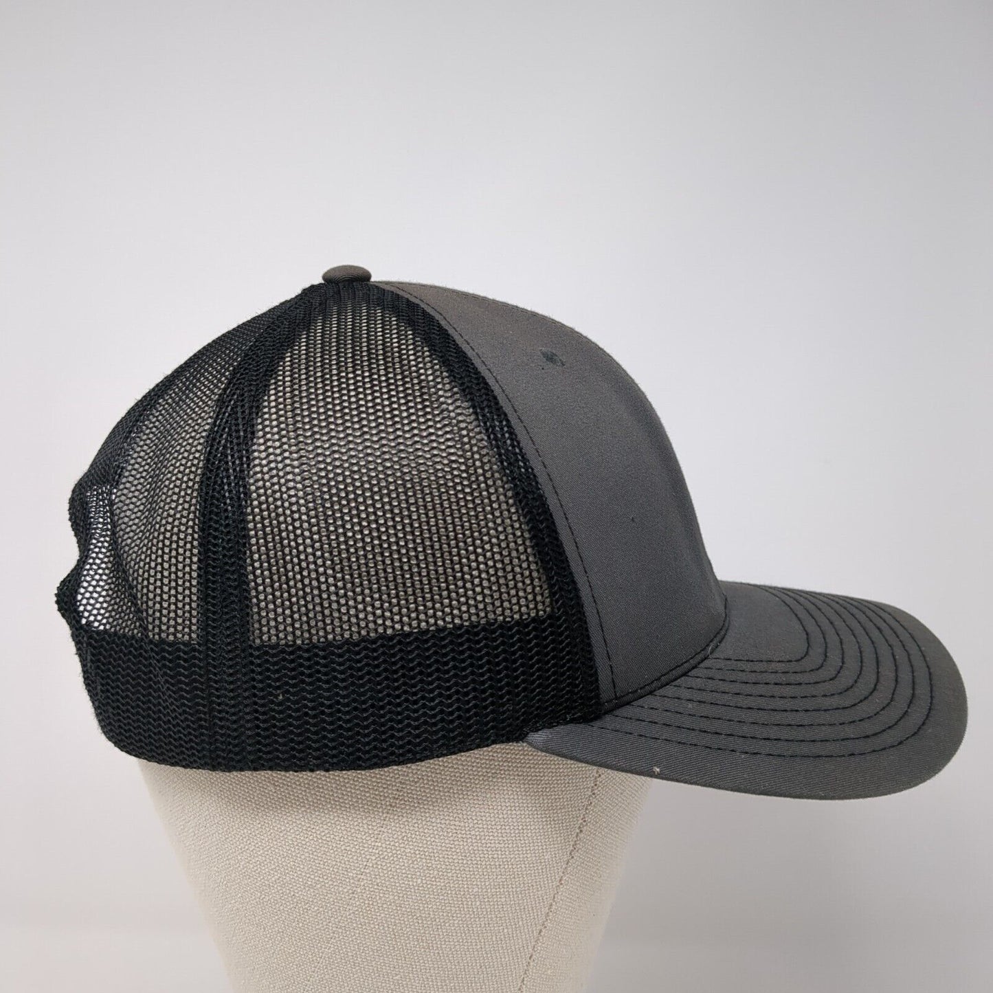 CWI Snapback Mesh Back Trucker Hat Gray One Size Adjustable Richardson