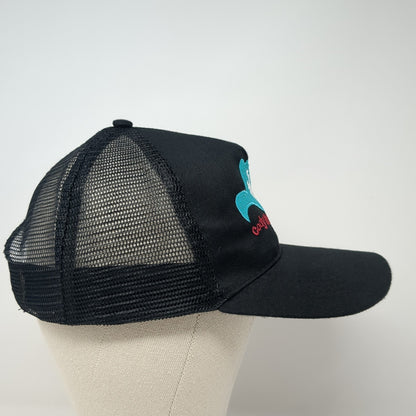 Cody Nite Rodeo Snapbck Trucker Hat Black One Size Adjustable Mesh Back Otto